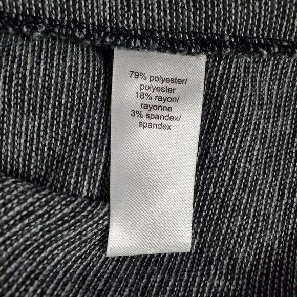 Maurices Women’s Lace-Up Hoodie Sweater Gray Striped Long Sleeve Size 0x - Picture 11 of 12